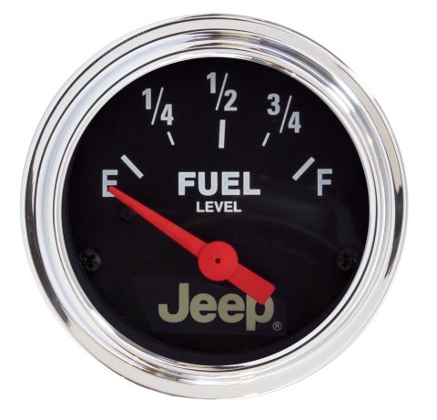 Autometer Jeep 52mm 73 OHMS Empty/8-12 OHMS Full Short Sweep Electronic Fuel Level Gauge