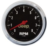 Autometer Jeep 85.7mm In-Dash 8000 RPM Tachometer Gauge thumbnail 8