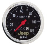 Autometer Jeep 85.7mm In-Dash 120 MPH Mechanical Speedometer Gauge thumbnail 1