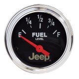 Autometer Jeep 52mm 0 OHMS Empty/90 OHMS Full Short Sweep Electronic Fuel Level Gauge thumbnail 2