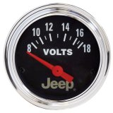 Autometer Jeep 52mm 8-18 Volts Short Sweep Electronic Voltmeter Gauge thumbnail 5