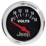Autometer Jeep 52mm 8-18 Volts Short Sweep Electronic Voltmeter Gauge thumbnail 8