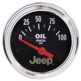Autometer Jeep 52mm 0-100 PSI Short Sweep Electronic Oil Pressure Gauge thumbnail 2