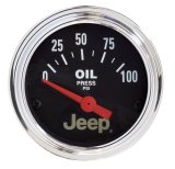 Autometer Jeep 52mm 0-100 PSI Short Sweep Electronic Oil Pressure Gauge thumbnail 3