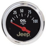 Autometer Jeep 52mm 0-100 PSI Short Sweep Electronic Oil Pressure Gauge thumbnail 5