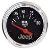 Autometer Jeep 52mm 0-100 PSI Short Sweep Electronic Oil Pressure Gauge thumbnail 6