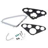 Autometer 55-59 Chevy Trucks 5-Gauge Dash Panel (Fits one 3-3/8in Tach/Speedo four 2-1/16in Gauges) thumbnail 5