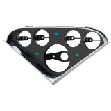 Autometer 55-59 Chevy Trucks 5-Gauge Dash Panel (Fits one 3-3/8in Tach/Speedo four 2-1/16in Gauges) thumbnail 8