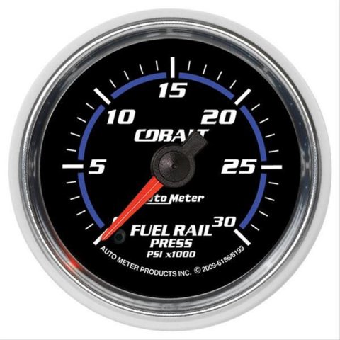 Autometer Cobalt 52mm 0-30,000 PSI F/S Electronic Diesel Fuel Rail Pressure Gauge (Cummins 5.9L)