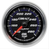 Autometer Cobalt 52mm 140-280 Deg F Full Sweep Electronic Oil Temp Gauge thumbnail 1