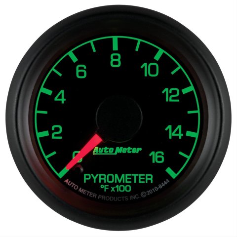 Autometer Factory Match Ford 52.4mm Full Sweep Electronic 0-1600 Deg F EGT/Pyrometer Gauge thumbnail 1