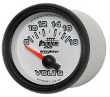 Autometer Phantom II 52.4mm Short Sweep Electronic 8-18 Volts Voltmeter Gauge thumbnail 2