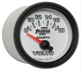 Autometer Phantom II 52.4mm Short Sweep Electronic 8-18 Volts Voltmeter Gauge thumbnail 3