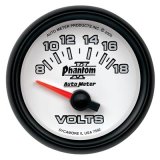 Autometer Phantom II 52.4mm Short Sweep Electronic 8-18 Volts Voltmeter Gauge thumbnail 4