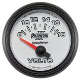 Autometer Phantom II 52.4mm Short Sweep Electronic 8-18 Volts Voltmeter Gauge thumbnail 8