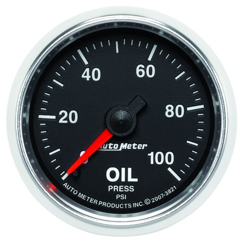 Autometer GS 52mm 0-100 PSI Mechanical Oil Pressure Gauge thumbnail 5