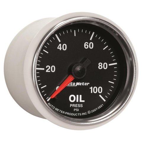 Autometer GS 52mm 0-100 PSI Mechanical Oil Pressure Gauge thumbnail 6