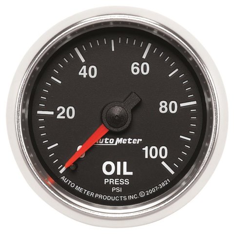 Autometer GS 52mm 0-100 PSI Mechanical Oil Pressure Gauge thumbnail 8