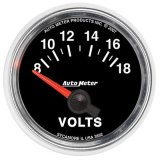 Autometer GS 52mm 8-18 Volts Short Sweep Electronic Voltmeter Gauge thumbnail 1