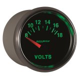 Autometer GS 52mm 8-18 Volts Short Sweep Electronic Voltmeter Gauge thumbnail 4