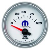 Autometer Mopar 52mm Short Sweep Electronic 0-100 PSI Oil Pressure Gauge thumbnail 7