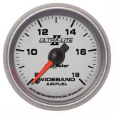 Autometer Ultra-Lite II 2 1/16in 8:1-18:1 AFR Analog Wideband FSE Air/Fuel Ratio Gauge thumbnail 1