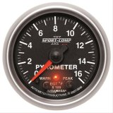 Autometer Sport-Comp II Full Sweep Electronic 0-1600 Deg F EGT/Pyrometer Peak & Warn w/ Elec Control thumbnail 1