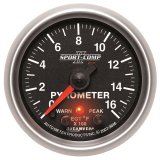 Autometer Sport-Comp II Full Sweep Electronic 0-1600 Deg F EGT/Pyrometer Peak & Warn w/ Elec Control thumbnail 3