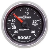 Autometer Sport-Comp II 52mm Full Sweep Electronic 30 In Hg-Vac/30 PSI Vacuum/Boost Gauge thumbnail 3