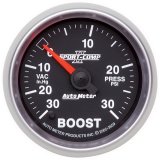 Autometer Sport-Comp II 52mm Full Sweep Electronic 30 In Hg-Vac/30 PSI Vacuum/Boost Gauge thumbnail 4
