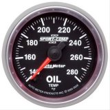 Autometer Sport-Comp II 52mm Full Sweep Electronic 140-280 Deg. F Oil Temperature Gauge thumbnail 1