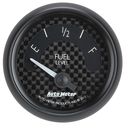 Autometer GT Series 52mm Short Sweep Electronic 0-90 ohms Fuel Level (For most 65-97 GM)
