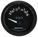 Autometer GT Series 52mm Short Sweep Electronic 8-18 Volts Voltmeter thumbnail 2
