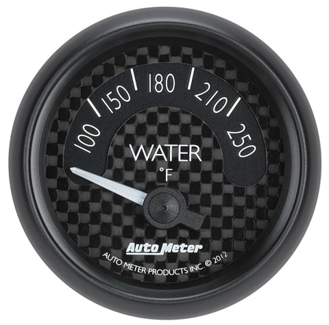 Autometer GT Series 52mm Short Sweep Electronic 100-250 Deg F Water Temperature