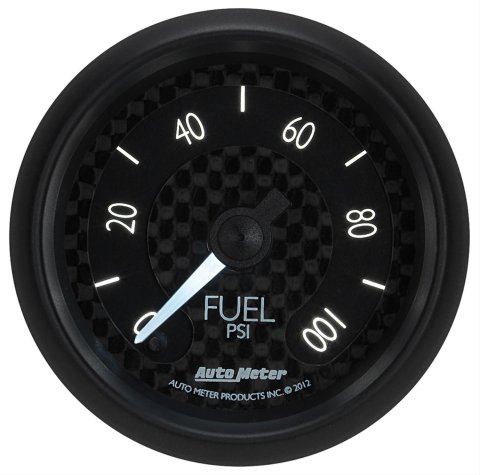 Autometer GT Series 52mm Full Sweep Electronic 0-100 PSI Fuel Pressure Gauge