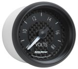 Autometer GT Series 52mm Full Sweep Electronic 8-18 Volts Voltmeter thumbnail 6