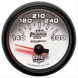 Autometer Phantom II 52mm Short Sweep Electronic 140-300 Deg F Oil Temperature Gauge thumbnail 2