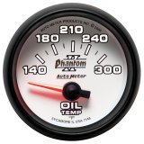 Autometer Phantom II 52mm Short Sweep Electronic 140-300 Deg F Oil Temperature Gauge thumbnail 6