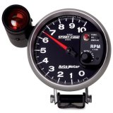 Autometer Sport-Comp II 5 inch 0-10000 RPM Pedestal Mount Tachometer Shift-Lite thumbnail 6