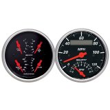Autometer Designer 3-3/8in In-Dash Kit Box-Tach Speedo Combo & Elec Oil Press, H2O Temp, Volt, Fuel thumbnail 4