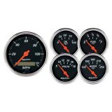 Autometer Designer 3-3/8in & 2-1/16in Kit Box-Elec Speedo & Elec Oil Press H2O Temp Volt Fuel Level thumbnail 1