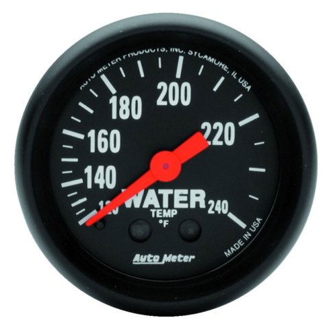 Autometer Z Series 2 inch 120-240 degree F Mechanical Water Temperature Gauge thumbnail 4