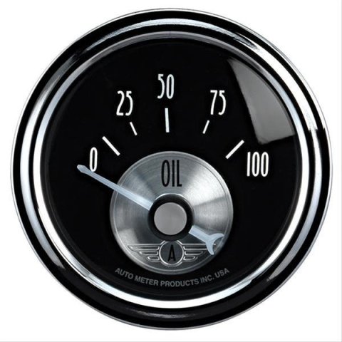 Autometer Prestige Series 52mm 0-100 PSI Short Sweep Electronic Oil Pressure Gauge thumbnail 1