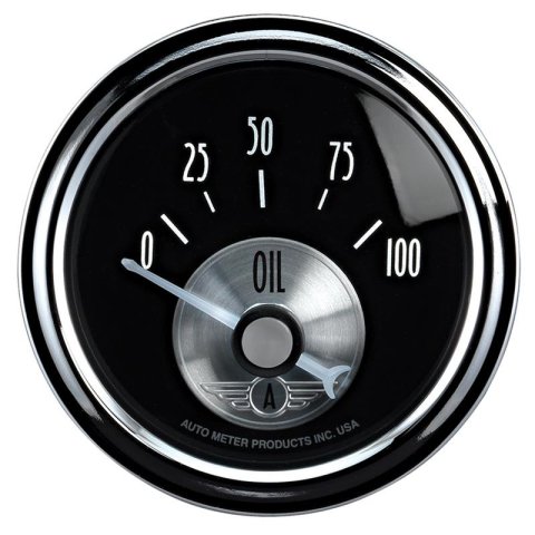 Autometer Prestige Series 52mm 0-100 PSI Short Sweep Electronic Oil Pressure Gauge thumbnail 2