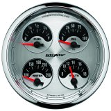 Autometer American Muscle SSE 100PSI/100-250 Deg F/8-18 Volt Oil Press/Water Temp/Volt/Fuel Gauge thumbnail 3