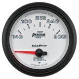 Autometer Phantom II 2 5/8in 140-300 Degree F Short Sweep Electronic Oil Temperature Gauge thumbnail 1