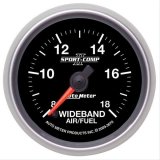 Autometer Sport-Comp II 52mm 8:1-18:1 AFR Wideband Air/Fuel Ratio Analog Gauge thumbnail 1
