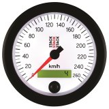 Autometer Stack Instruments 88MM 0-260 KM/H Programmable Speedometer - White thumbnail 3