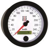 Autometer Stack Instruments 88MM 0-260 KM/H Programmable Speedometer - White thumbnail 5