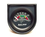 Autometer AutoGage Gauge Console 1.5in 100psi Electric Oil Pressure Gauge - Black Dial/Black Bezel thumbnail 1